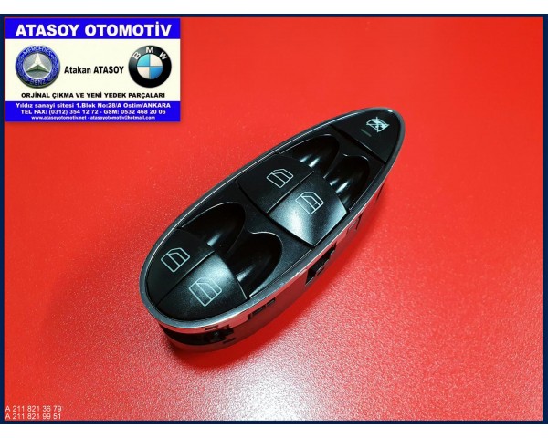 MERCEDES W211 CAM AÇMA DÜĞMESİ 2118213679 2118219951 , 2118210058 2118213579 A2118213679 A2118219951 A2118210058 A2118213579 A 211 821 36 79 A 211 821 99 51 SWF502159 SWF501880 SWF501703 SWF501704 SWF502160